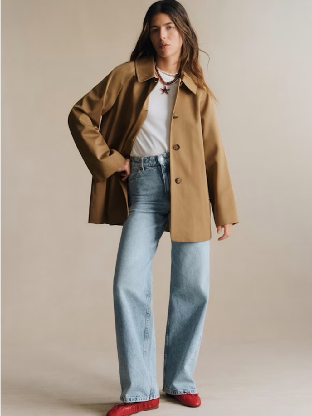 NWT Sezane Carter Short Trench, size 6 - Picture 7 of 7